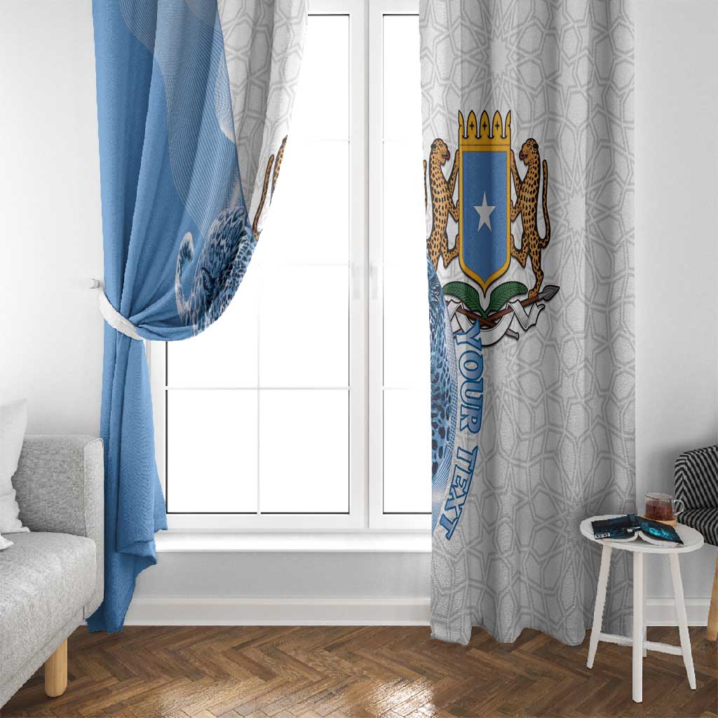Coat of arms of Soomaaliya Window Curtain Leopard Skin mix Islamic Pattern