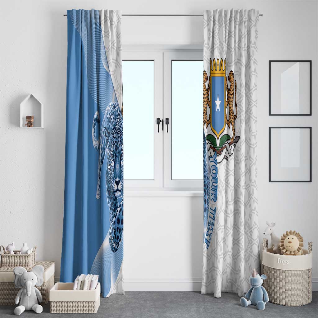 Coat of arms of Soomaaliya Window Curtain Leopard Skin mix Islamic Pattern