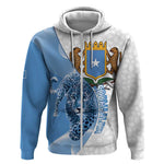 Coat of arms of Soomaaliya Zip Hoodie Leopard Skin mix Islamic Pattern