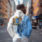 Coat of arms of Soomaaliya Zip Hoodie Leopard Skin mix Islamic Pattern