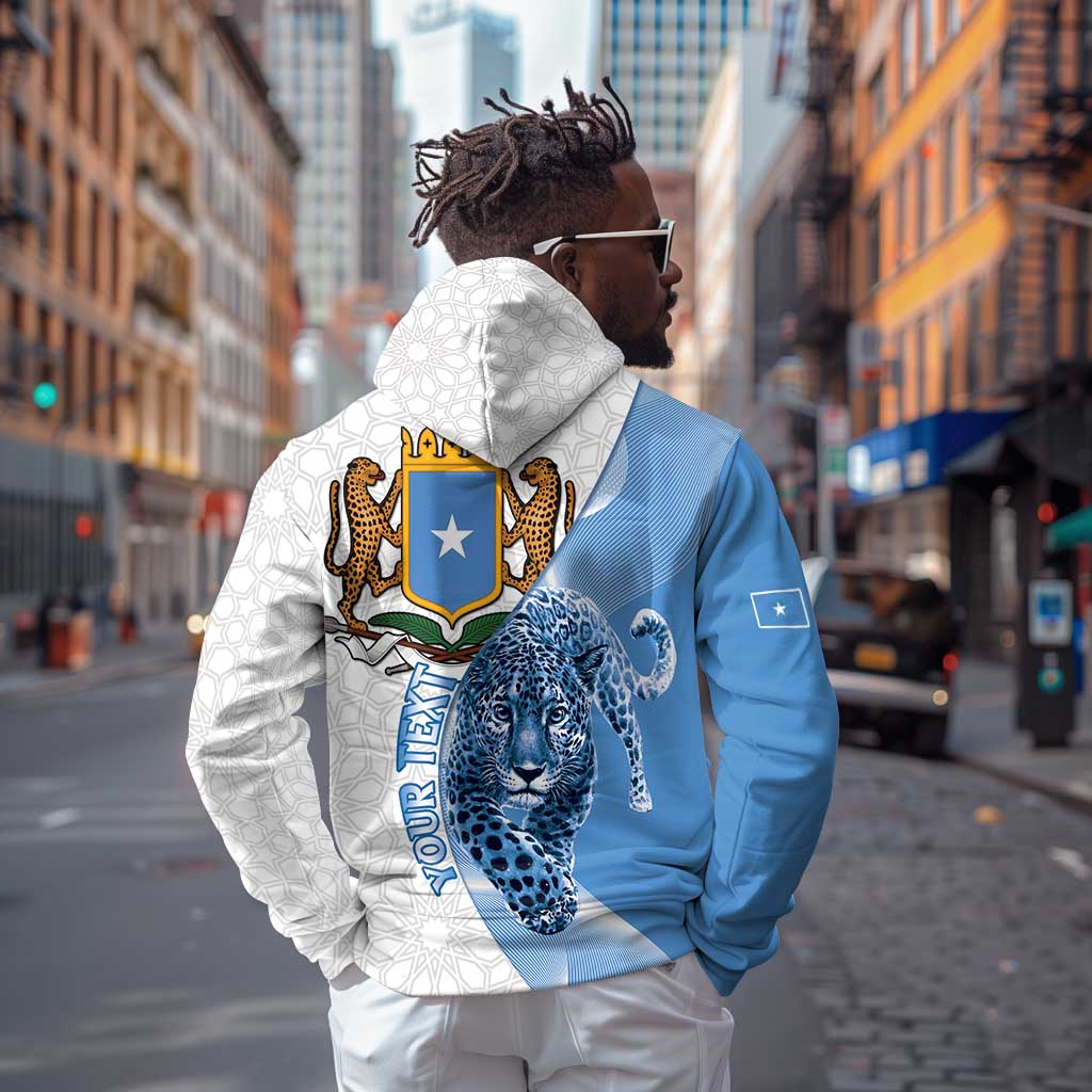 Coat of arms of Soomaaliya Zip Hoodie Leopard Skin mix Islamic Pattern