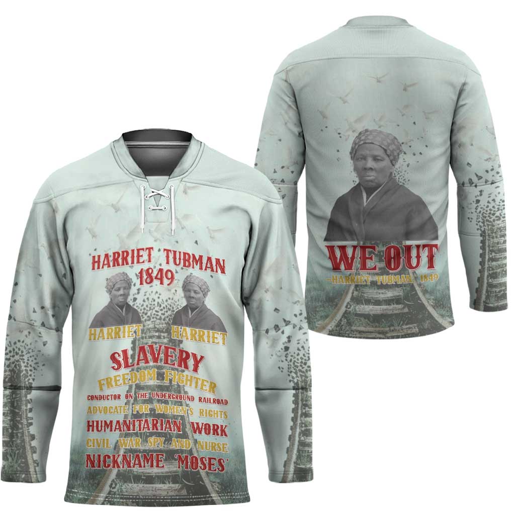 Harriet Tubman 1849 Hockey Jersey Freedom Fighter Legacy
