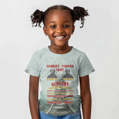 Moses of Freedom Kid T shirt Harriet Tubman Tribute - African Pride