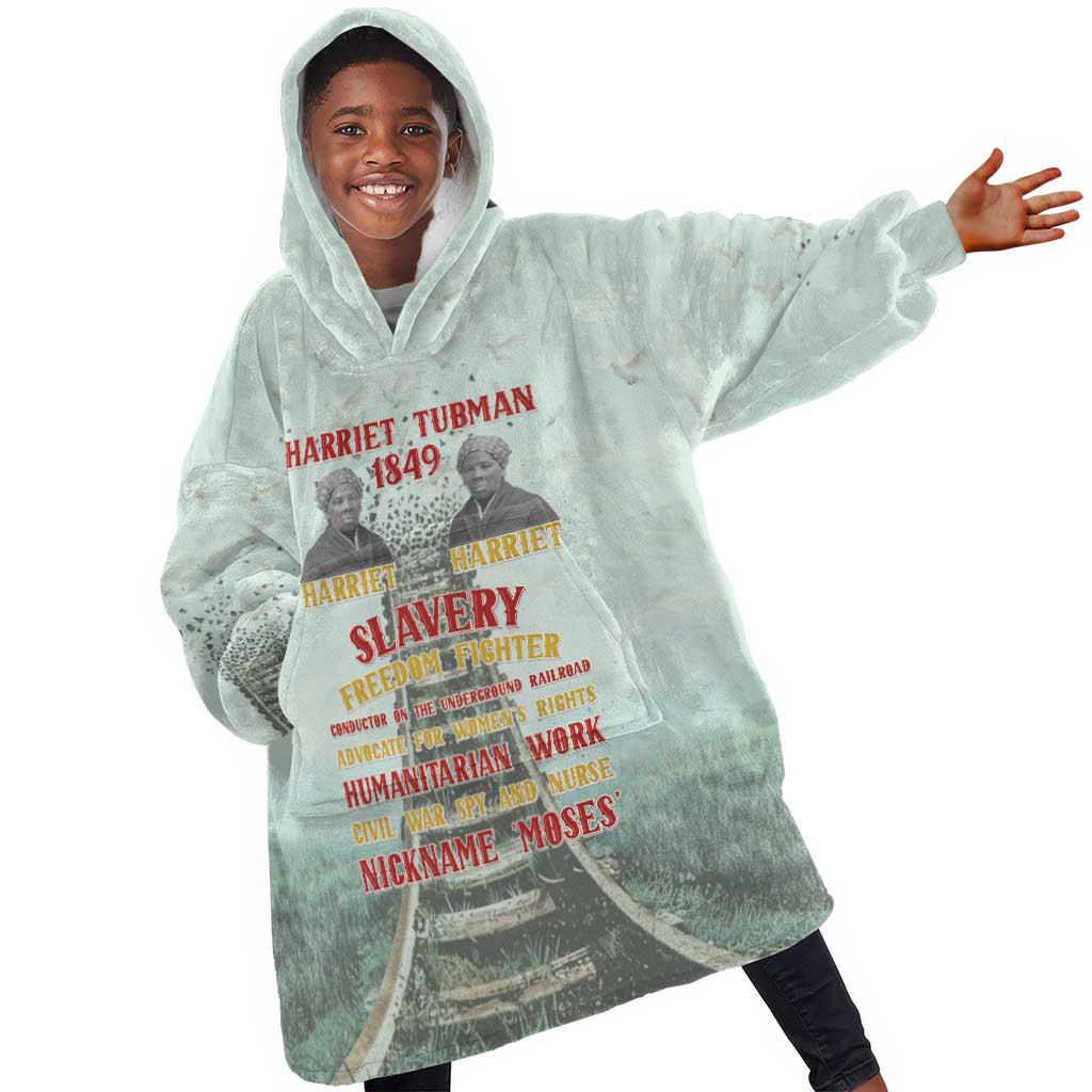 Moses of Freedom Kid Wearable Blanket Hoodie Harriet Tubman Tribute - African Pride