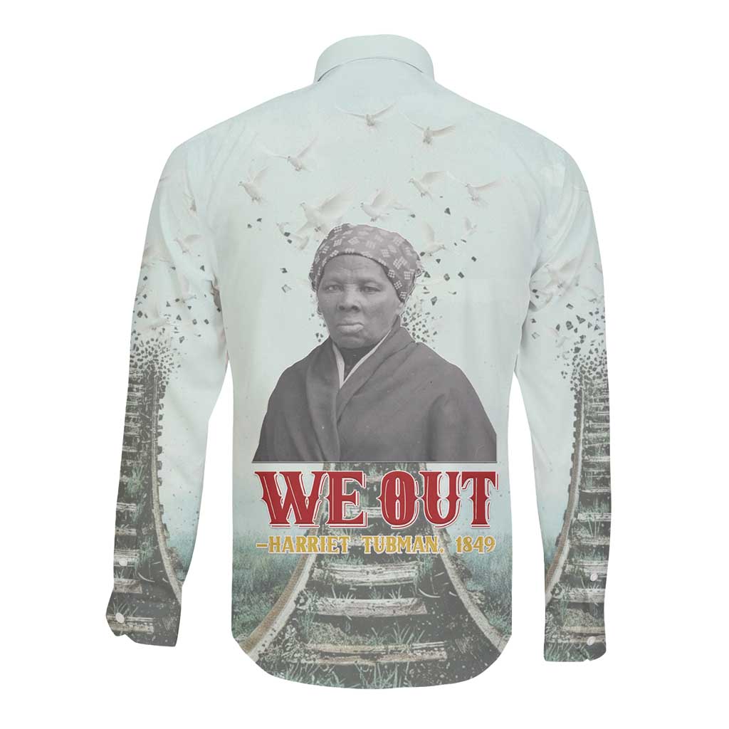 Moses of Freedom Long Sleeve Button Shirt Harriet Tubman Tribute - African Pride