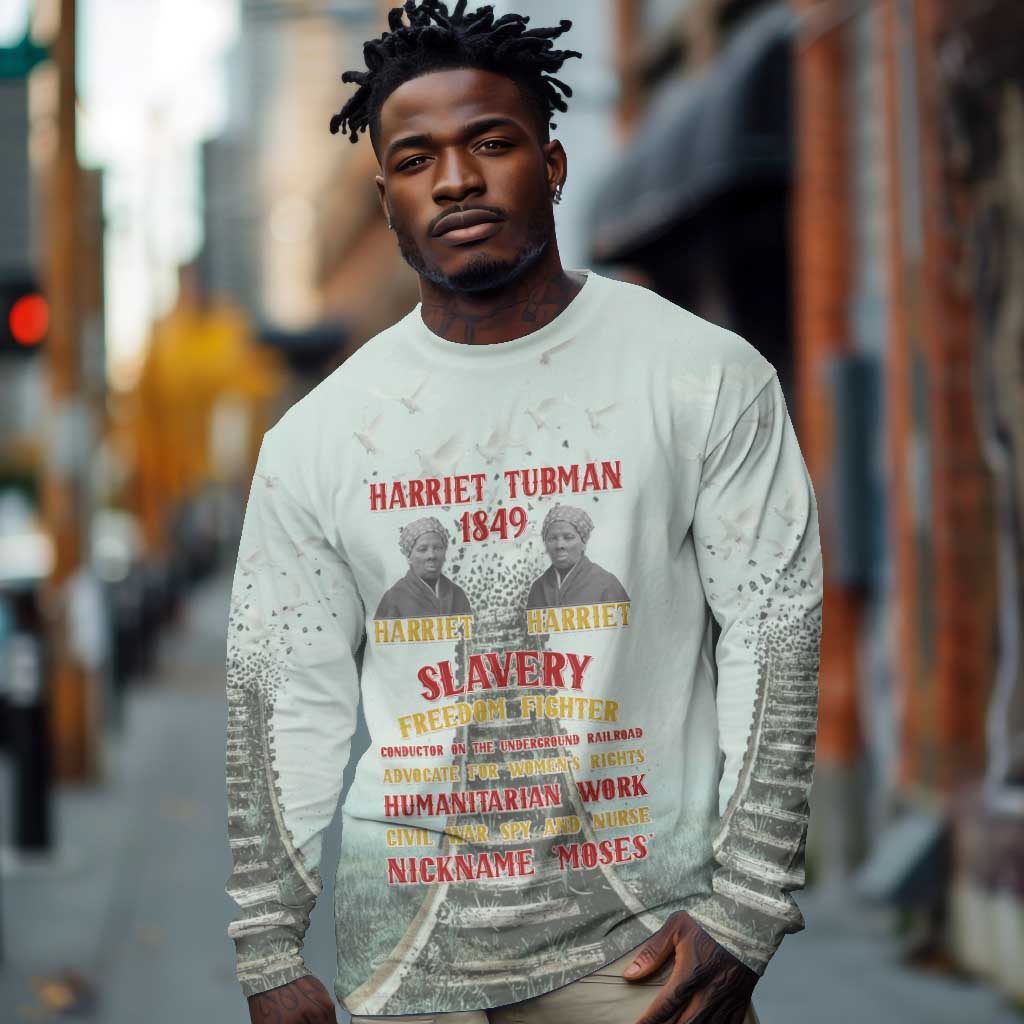 Moses of Freedom Long Sleeve Shirt Harriet Tubman Tribute - African Pride