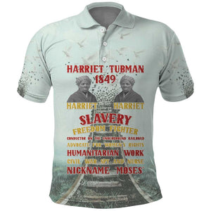 Moses of Freedom Polo Shirt Harriet Tubman Tribute - African Pride