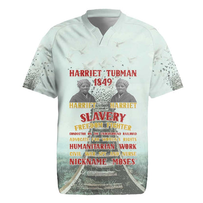 Moses of Freedom Rugby Jersey Harriet Tubman Tribute - African Pride