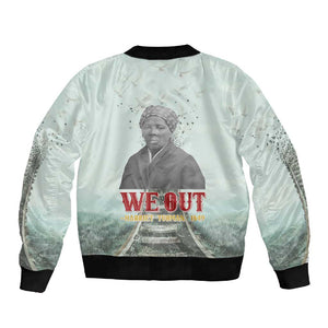 Moses of Freedom Sleeve Zip Bomber Jacket Harriet Tubman Tribute - African Pride