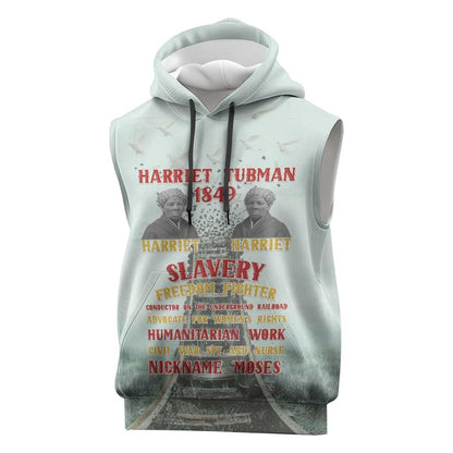 Moses of Freedom Sleeveless Hoodie Harriet Tubman Tribute - African Pride