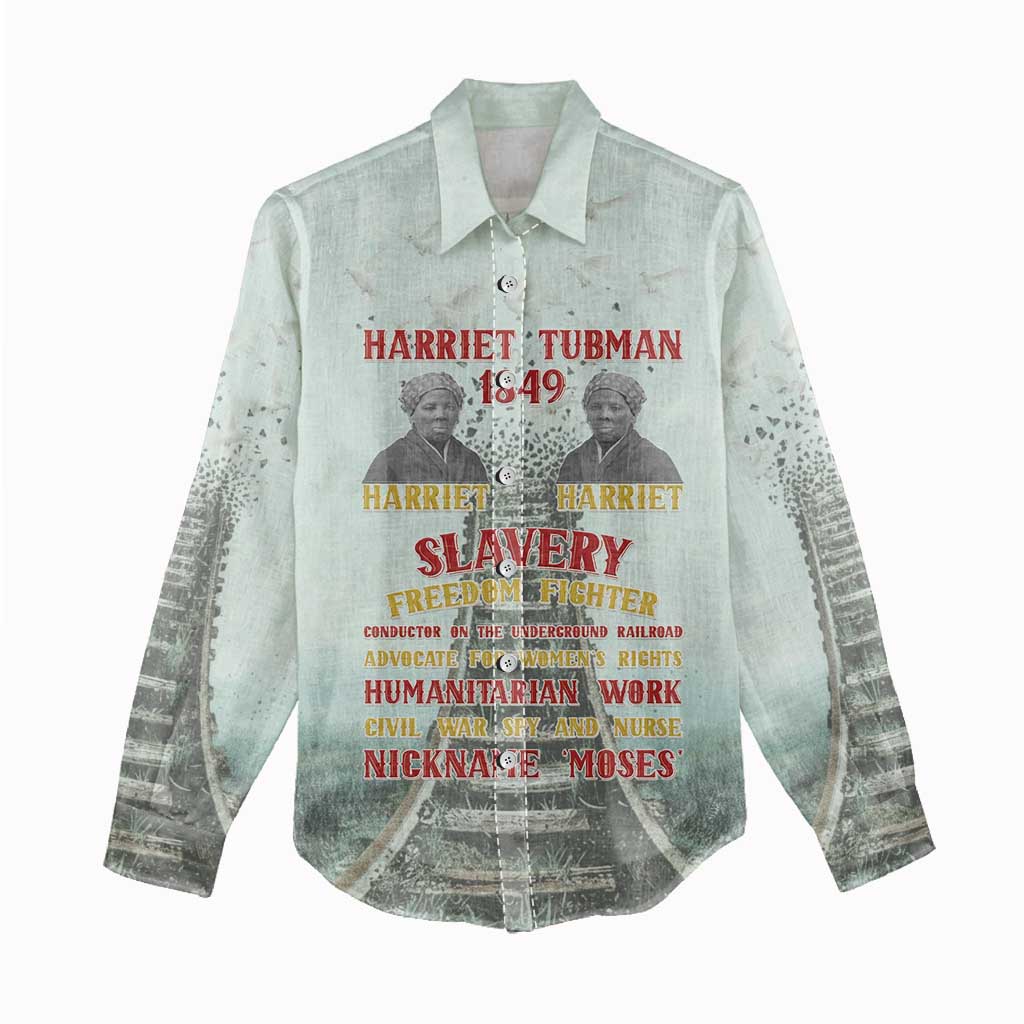 Moses of Freedom Women Casual Shirt Harriet Tubman Tribute - African Pride