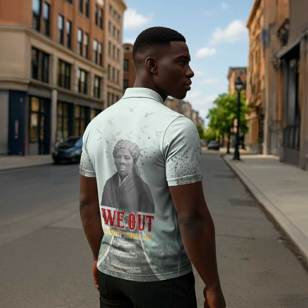 Harriet Tubman 1849 Zipper Polo Shirt Freedom Fighter Legacy