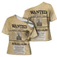 WANTED for Freedom Cross Shoulder Shirt Harriet Moses Tubman