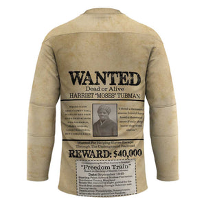 WANTED for Freedom Hockey Jersey Harriet Moses Tubman