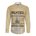 Harriet Tubman Freedom Long Sleeve Button Shirt Vintage Wanted Poster Style - African Pride