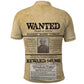 Harriet Tubman Freedom Polo Shirt Vintage Wanted Poster Style - African Pride
