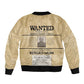Harriet Tubman Freedom Sleeve Zip Bomber Jacket Vintage Wanted Poster Style - African Pride