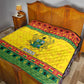 Afro Ghana Christmas Quilt Coat Of Arms - Kente Pattern