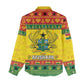 Afro Ghana Christmas Women Casual Shirt Coat Of Arms - Kente Pattern LT15