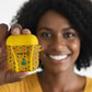 Custom Ghana Football AirPods Case Yellow Adinkra Pattern - African Pride