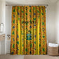 Custom Ghana Football Bathroom Set Yellow Adinkra Pattern - African Pride