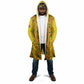 Custom Ghana Football Cloak Yellow Adinkra Pattern - African Pride