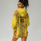 Custom Ghana Football Hoodie Dress Yellow Adinkra Pattern - African Pride