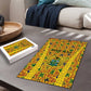 Custom Ghana Football Puzzle Yellow Adinkra Pattern - African Pride