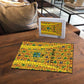 Custom Ghana Football Puzzle Yellow Adinkra Pattern - African Pride