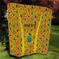 Custom Ghana Football Quilt Yellow Adinkra Pattern - African Pride
