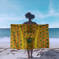 Custom Ghana Football Sarong Yellow Adinkra Pattern - African Pride