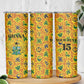Custom Ghana Football Skinny Tumbler Yellow Adinkra Pattern - African Pride