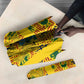 Custom Ghana Football Umbrella Yellow Adinkra Pattern - African Pride