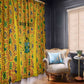 Custom Ghana Football Window Curtain Yellow Adinkra Pattern - African Pride