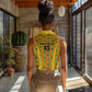 Custom Ghana Football Women Sleeveless Polo Shirt Yellow Adinkra Pattern - African Pride