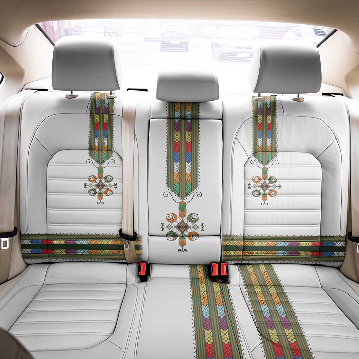 Ethiopia Back Car Seat Cover Ethiopian Traditional Habesha Style