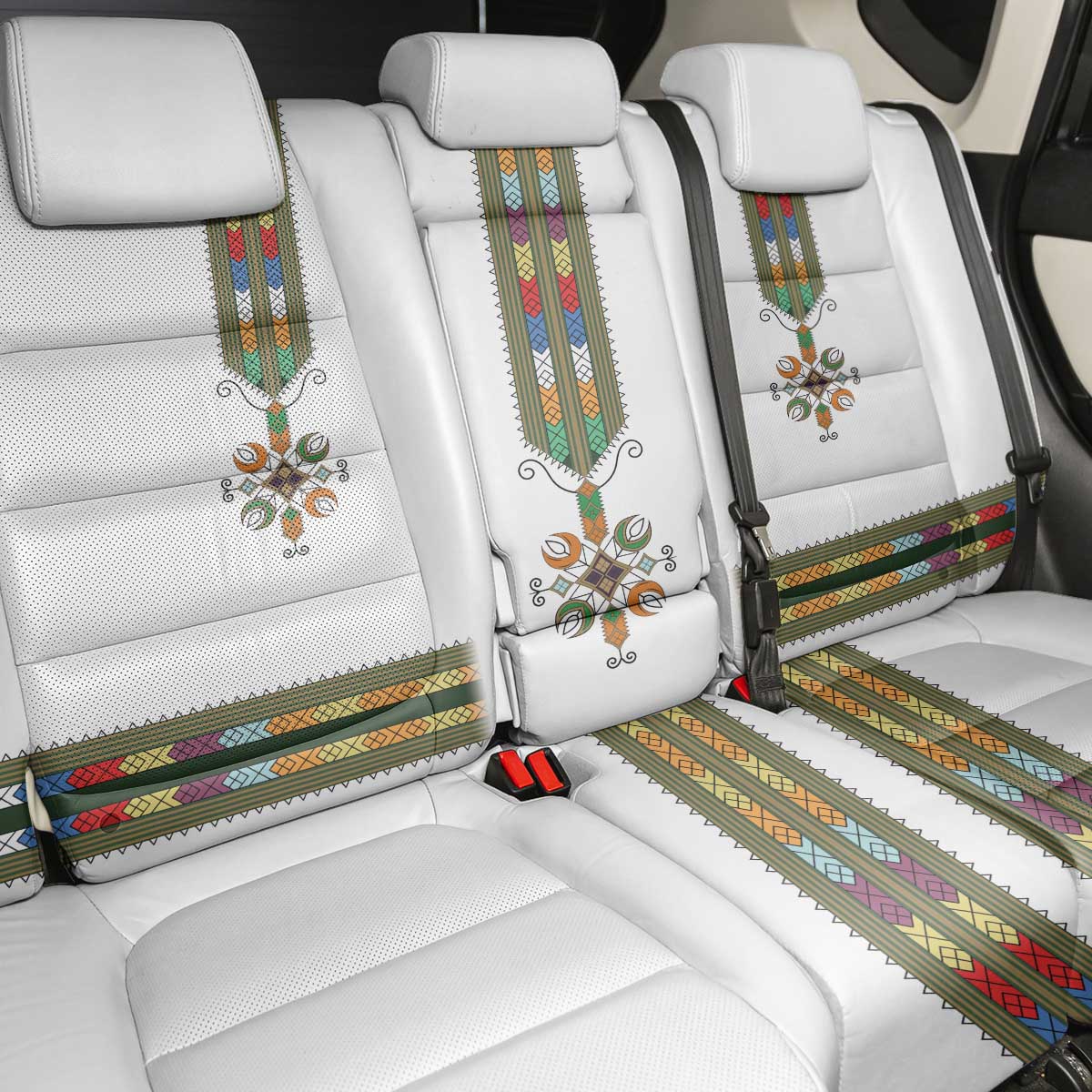 Ethiopia Back Car Seat Cover Ethiopian Traditional Habesha Style