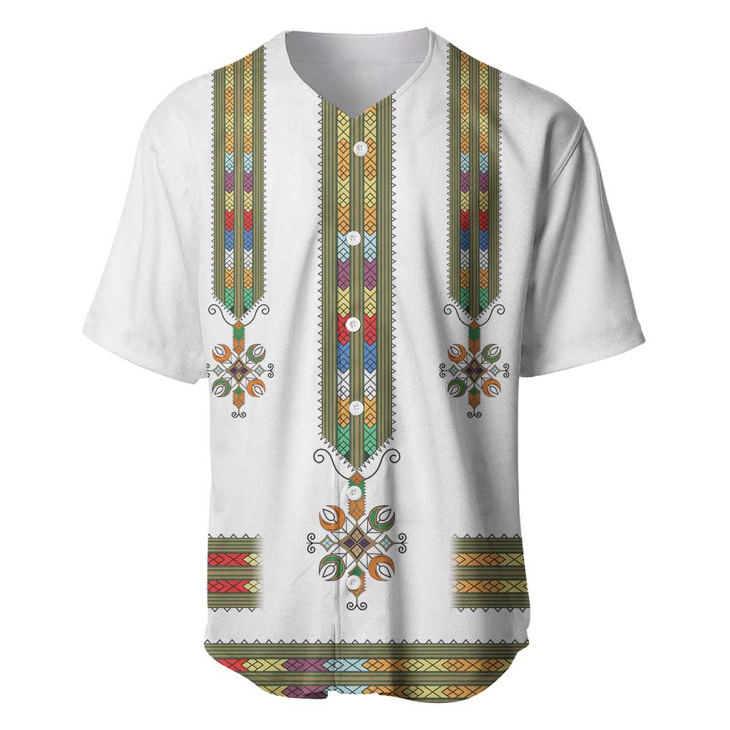 Ethiopia Baseball Jersey Ethiopian Traditional Habesha Style