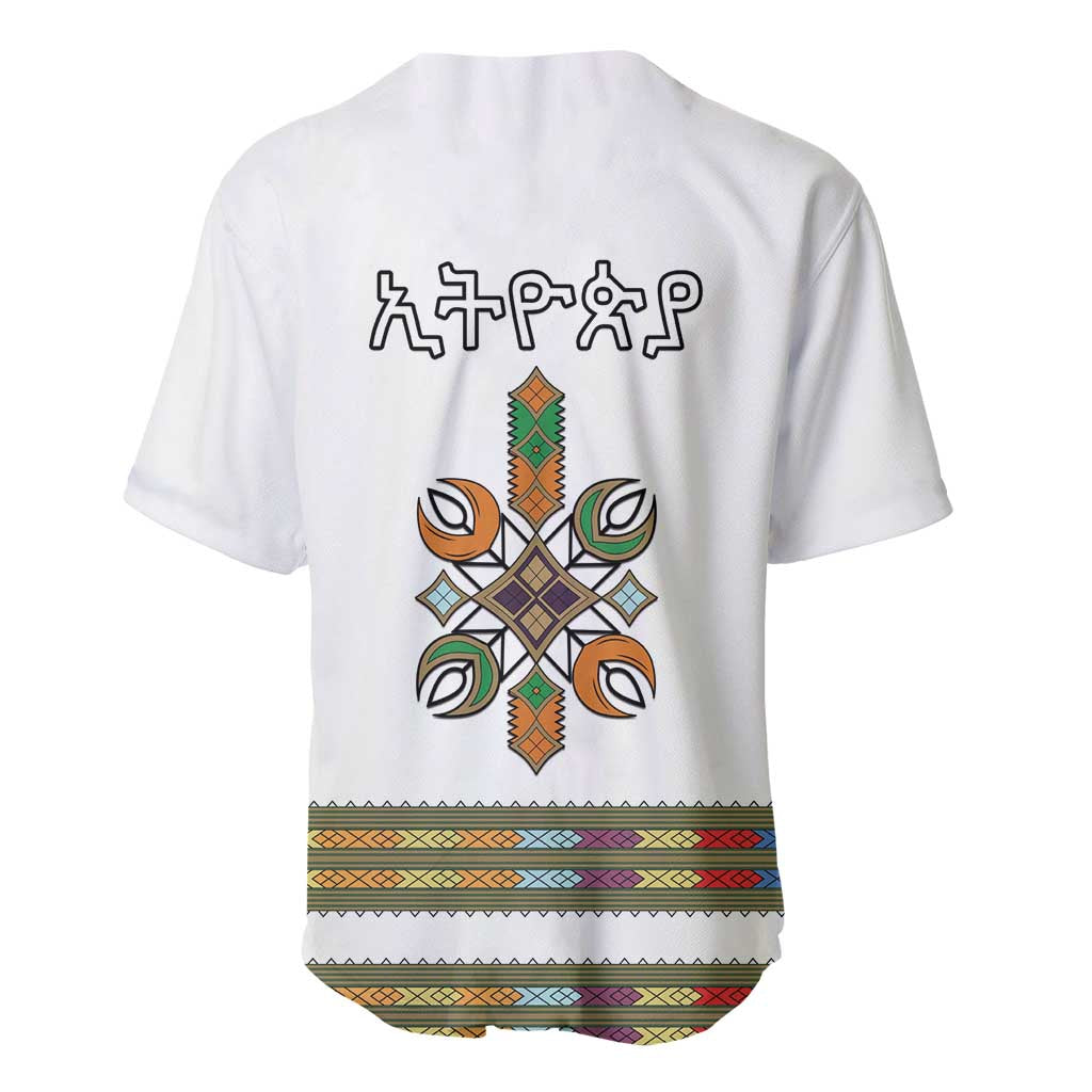 Ethiopia Baseball Jersey Ethiopian Traditional Habesha Style