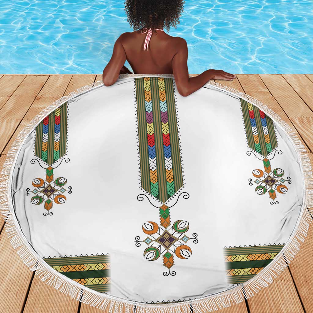 Ethiopia Beach Blanket Ethiopian Traditional Habesha Style