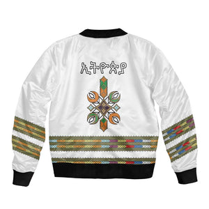 Ethiopia Bomber Jacket Ethiopian Traditional Habesha Style