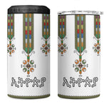 Ethiopia 4 in 1 Can Cooler Tumbler Ethiopian Traditional Habesha Style