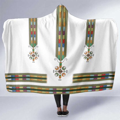 Ethiopia Hooded Blanket Ethiopian Traditional Habesha Style