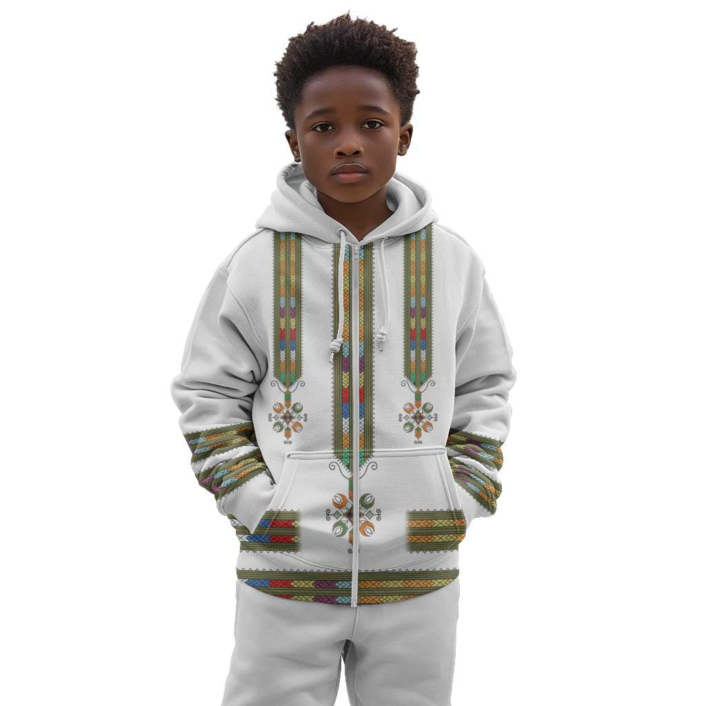 Ethiopia Kid Hoodie Ethiopian Traditional Habesha Style