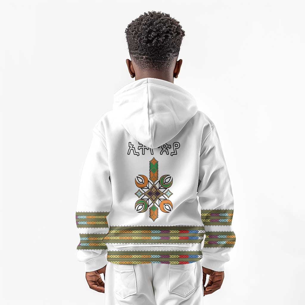 Ethiopia Kid Hoodie Ethiopian Traditional Habesha Style