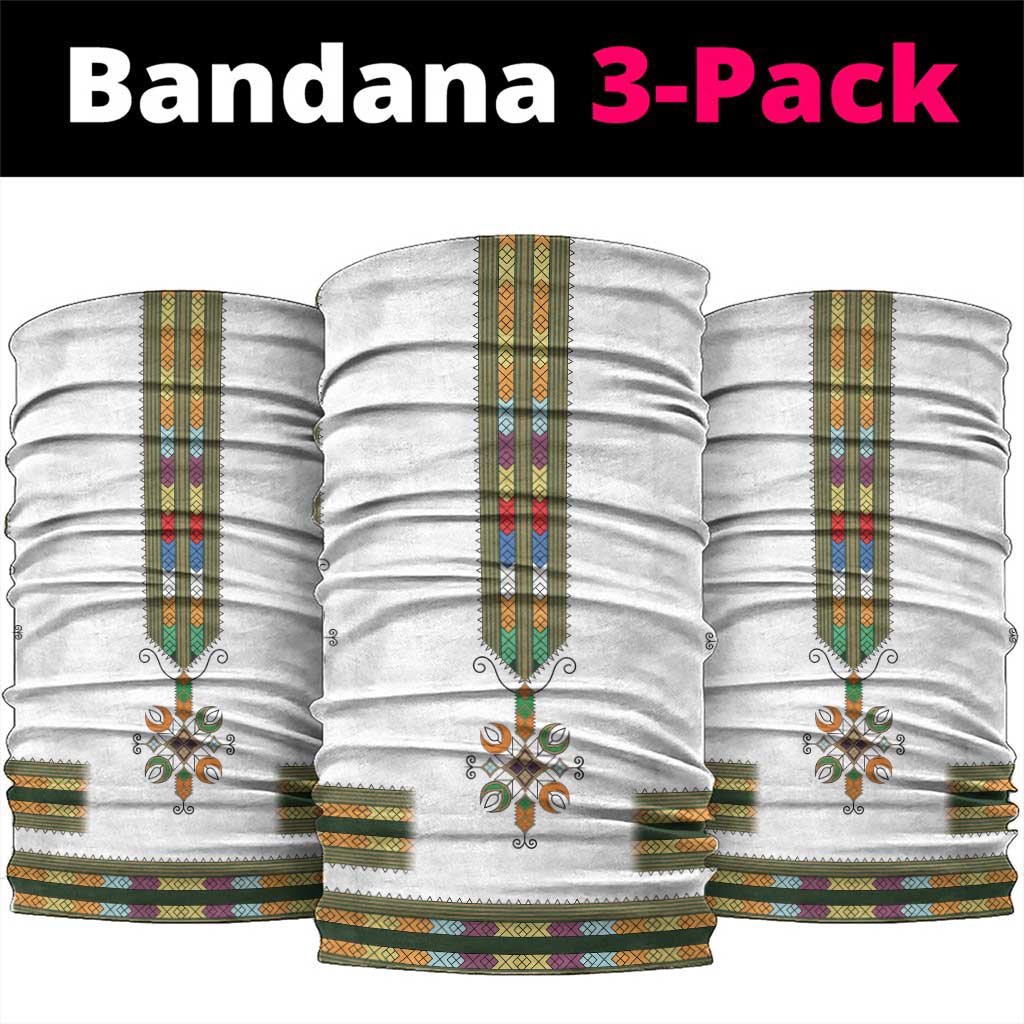 Ethiopia Neck Gaiter Ethiopian Traditional Habesha Style LT15