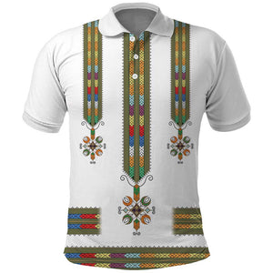 Ethiopia Polo Shirt Ethiopian Traditional Habesha Style