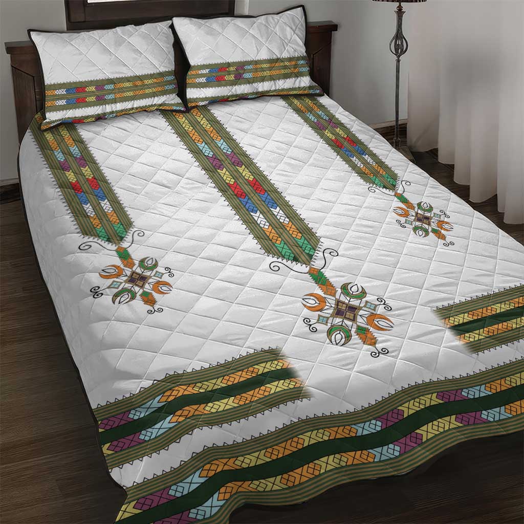 Ethiopia Quilt Bed Set Ethiopian Traditional Habesha Style
