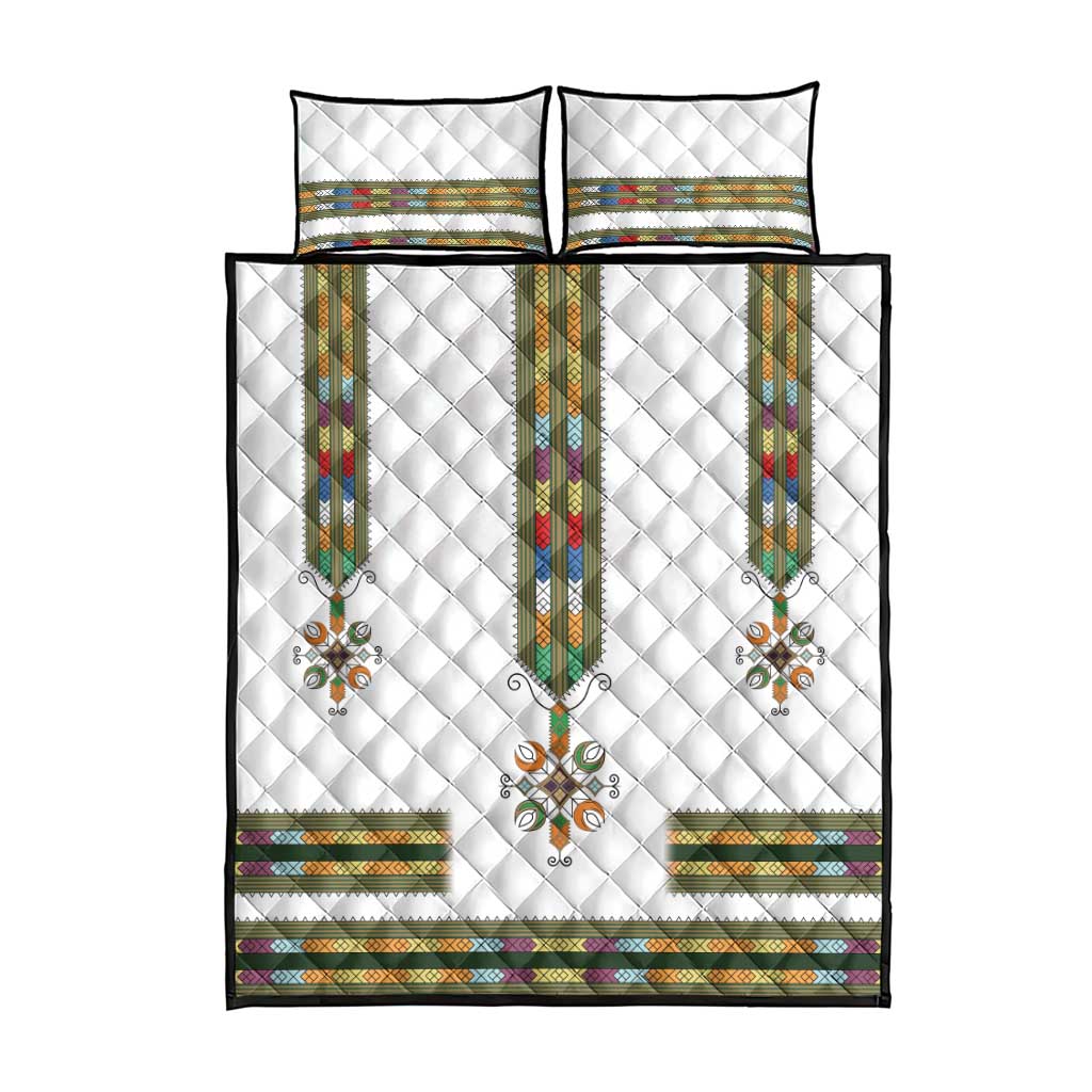 Ethiopia Quilt Bed Set Ethiopian Traditional Habesha Style