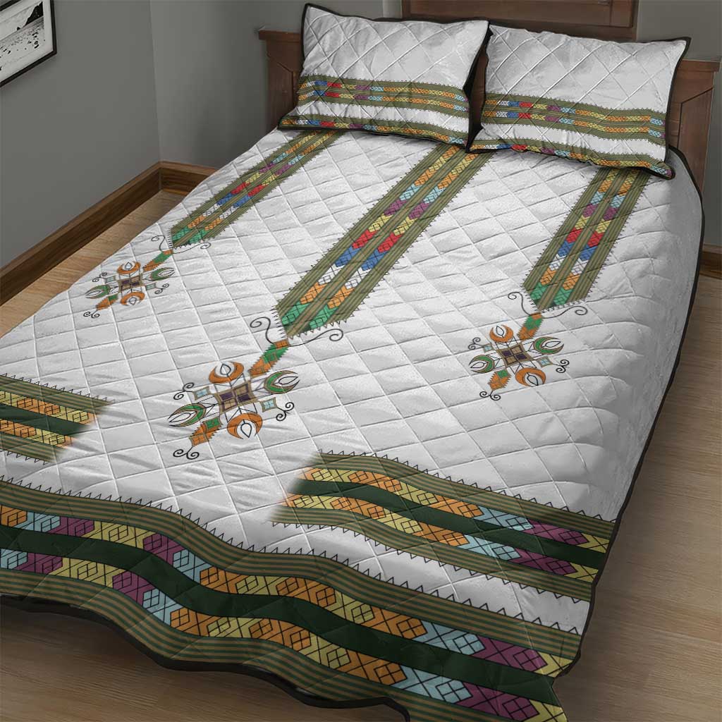 Ethiopia Quilt Bed Set Ethiopian Traditional Habesha Style